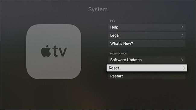 reset mac display to factory settings for my tv
